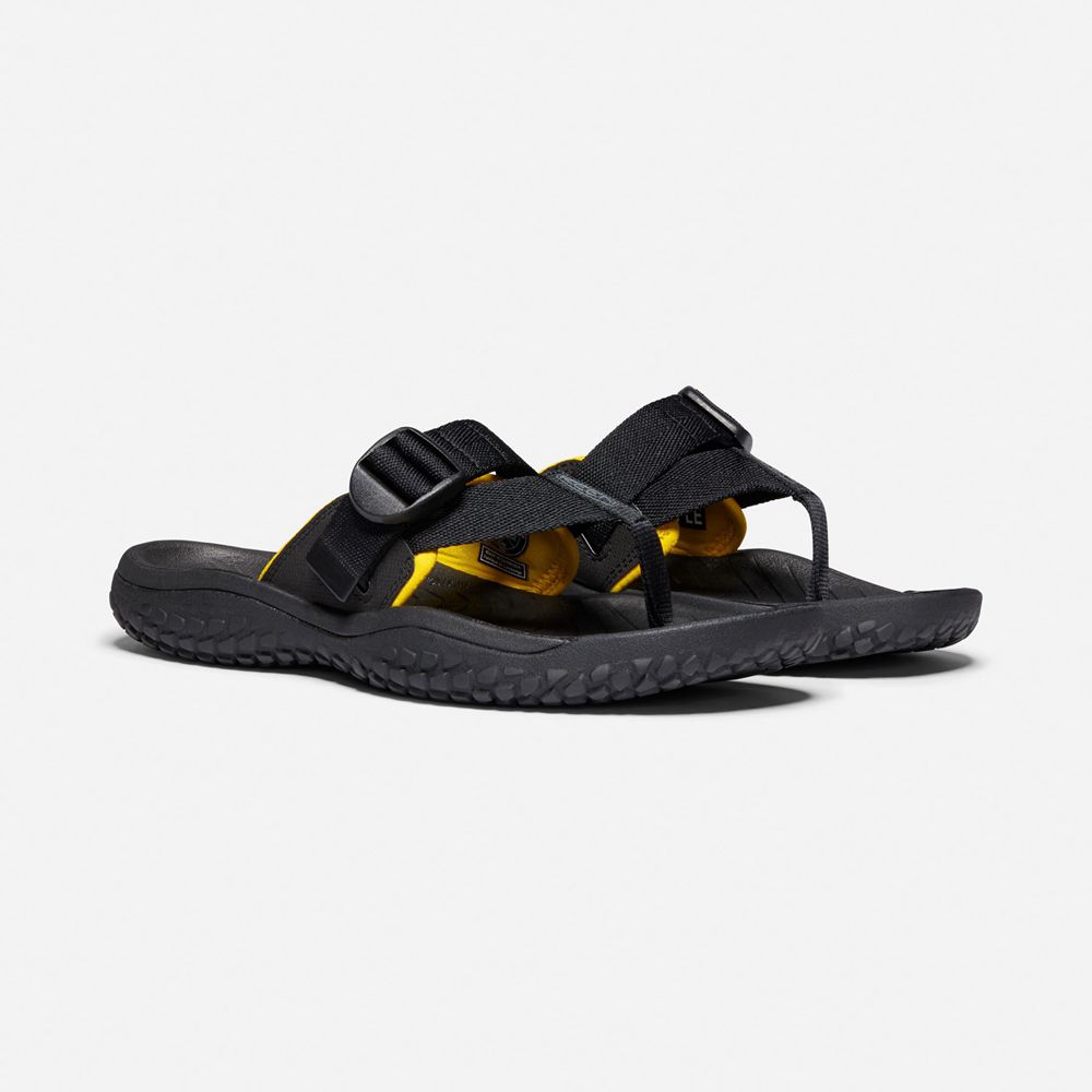 Keen Sandaal Heren Zwart - Solr Toe Post Sandal - 93672-EUMV